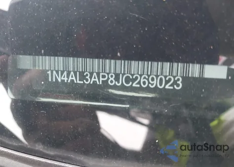 2018 Nissan Altima 2.5 Sv from USA, damaged, VIN 1N4AL3AP8JC269023